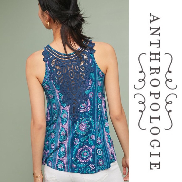 NWT Anthropologie Epoca Crocheted Sleeveless Top - Picture 5 of 6